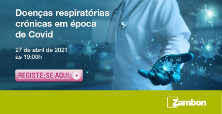 Assista amanhã ao webinar &quot;Doenças respiratórias crónicas em época de COVID&quot;